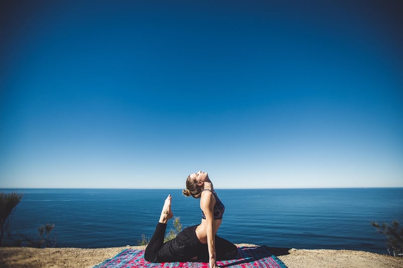 Yoga Woman Sunset